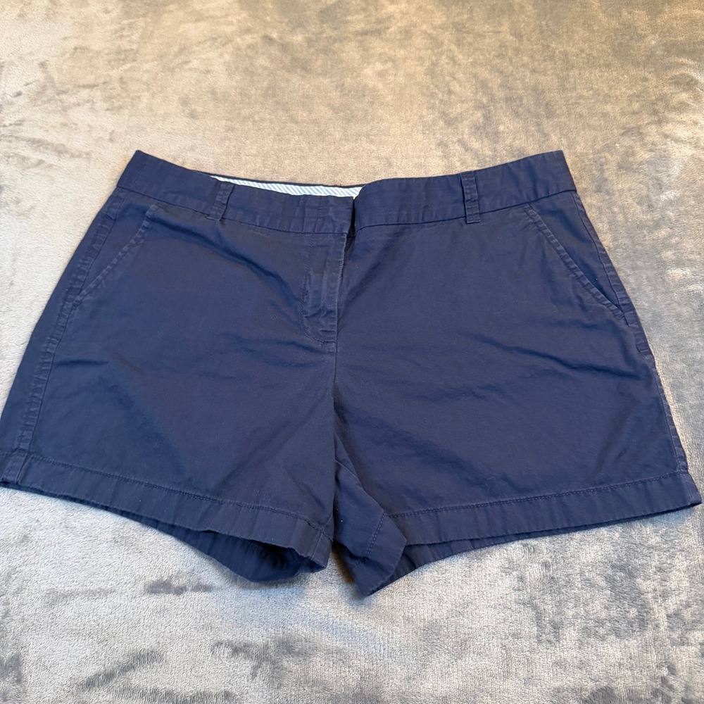 J. Crew Factory navy women's chino shorts